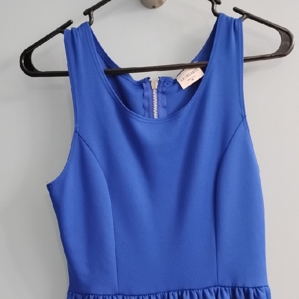 La Hearts Royal Blue ๐ ๐ Midi Dress Size Medium - Picture 3 of 6